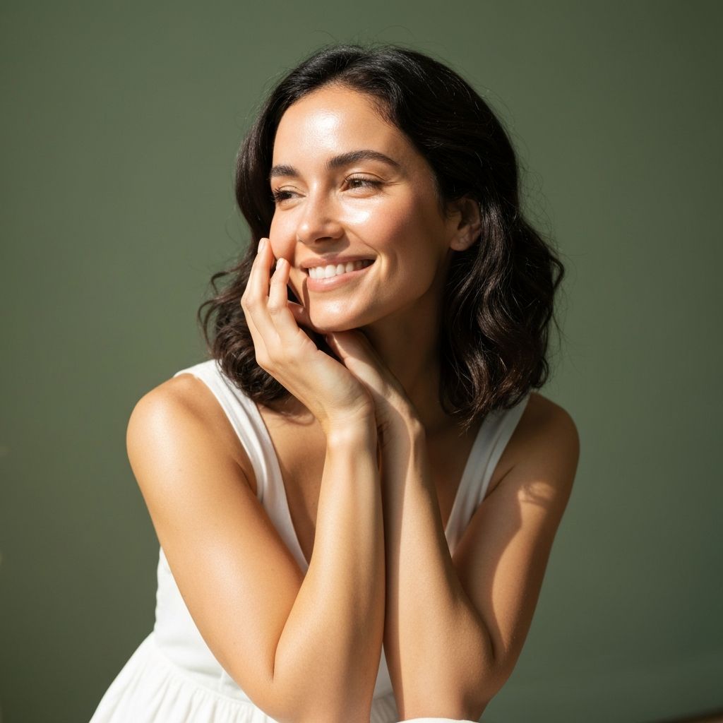 Kobieta o zdowej, promiennej skórze